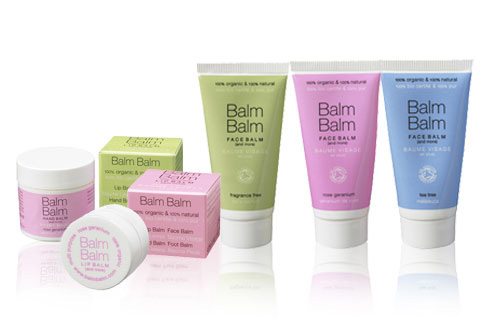 Organic lip face hand feet baby balm