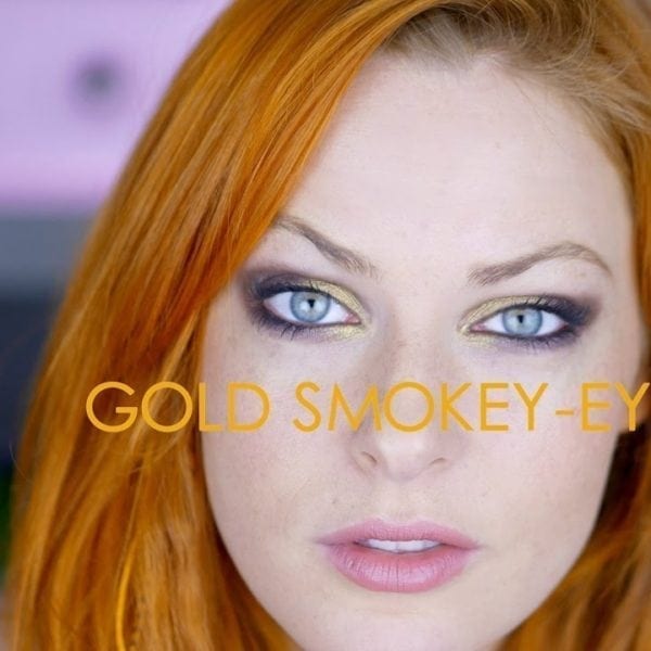 A Golden Smokey Eye Look // Organic Makeup Tutorial