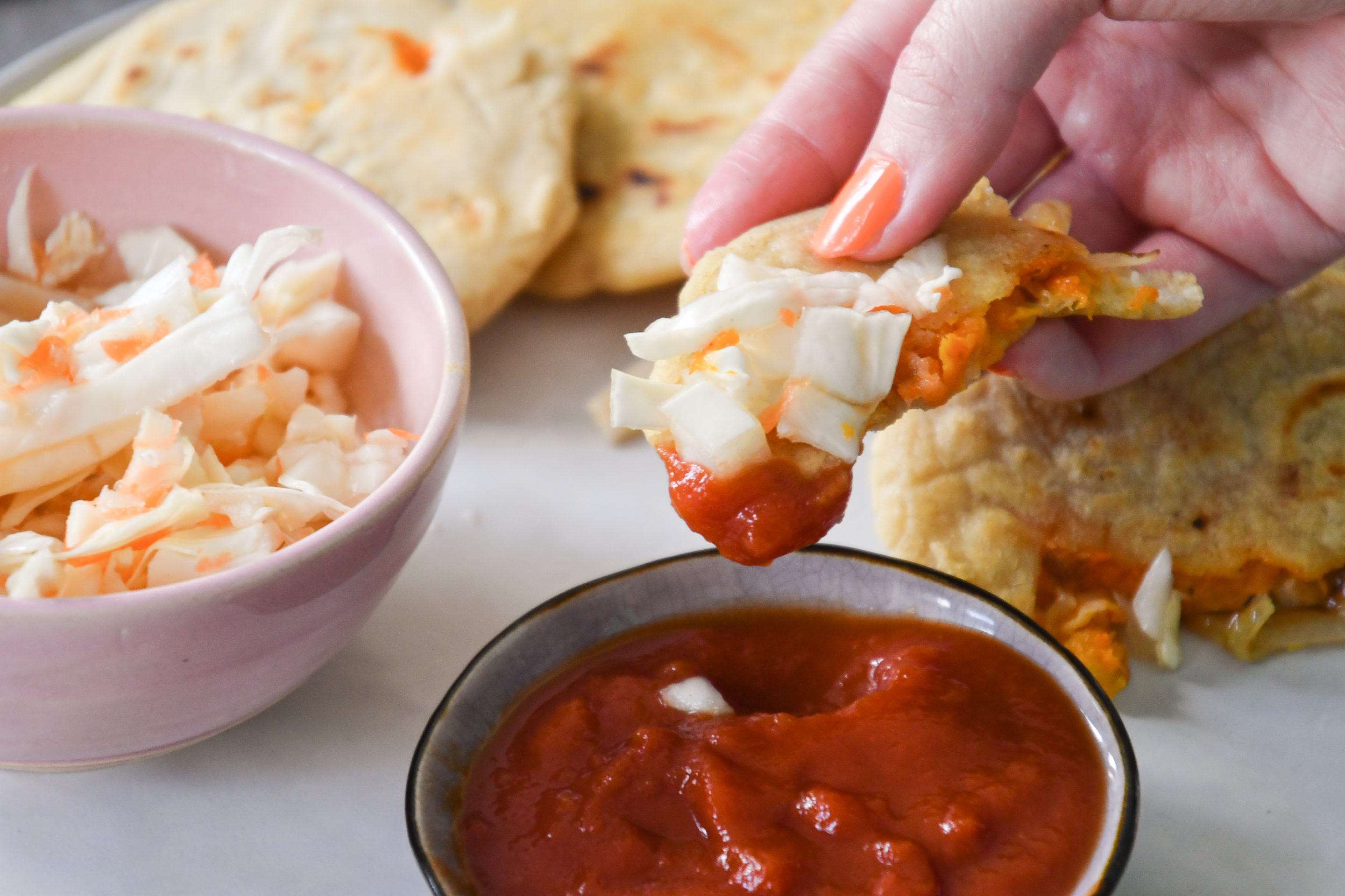 Amazingy Kocht - Pupusas mit Curtido & Salsa (salvadorianisches Rezept) #4