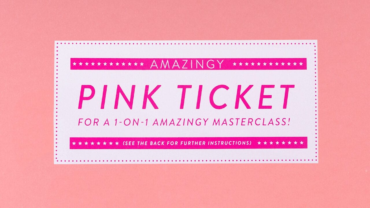 Congrats! You've Found A Pink Ticket! | Amazingy Magazine