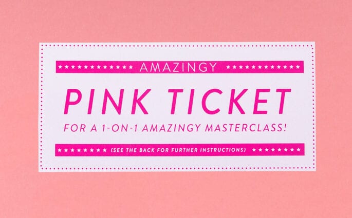 Congrats! You've Found A Pink Ticket! | Amazingy Magazine