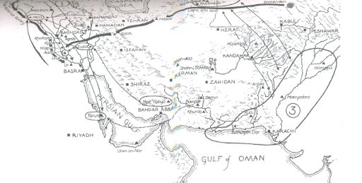 Mesopotamia (1), the Indus Valley (3) and Persia & Iran (middle part)
