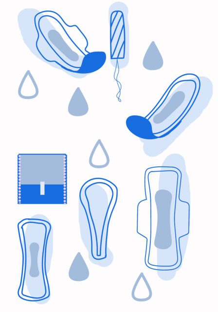 Period Pads - Illustration by Bianca Van Dijk
