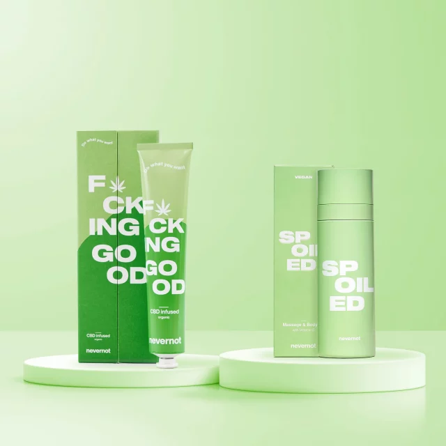 nevernot - CBD-Infused Lubricant F*cking Good & Spoiled Body & Massage Oil