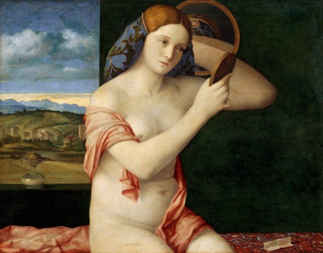 Naked Young Woman in Front of a Mirror by Giovanni Bellini (Kunsthistorisches Museum, Vienna)