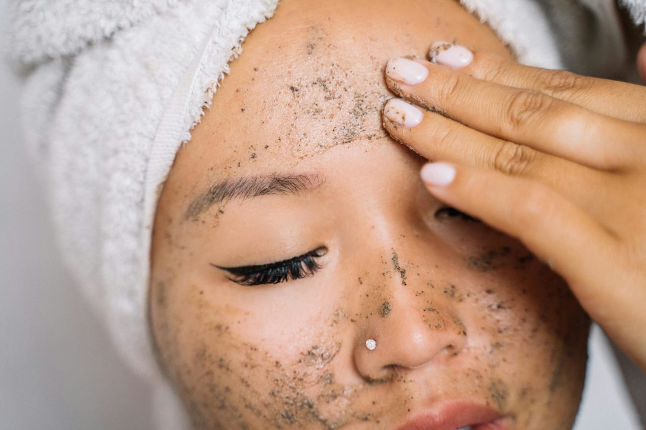 Girl Exfoliating Skincare - Photo by Anna Tarazevich