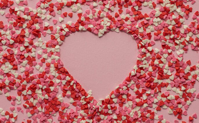 Candies in the Shape of a Heart by Gabby K on Pexels