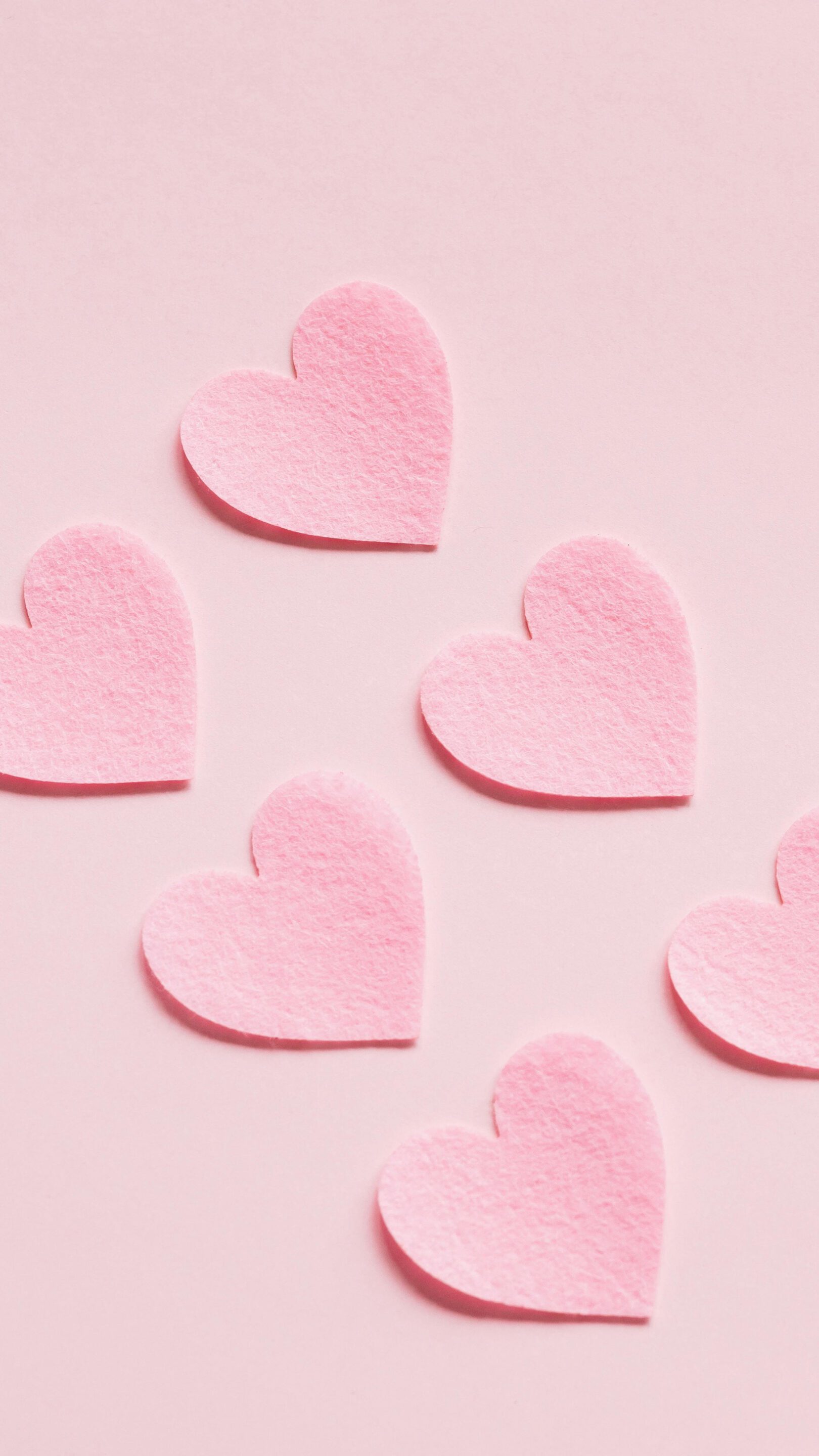 Six Pink Hearts Made of Paper by Karolina Grabowska on Pexels